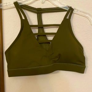 Zyia Olive Grid bra